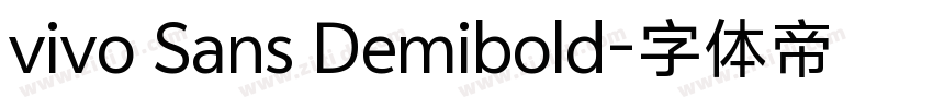 vivo Sans Demibold字体转换